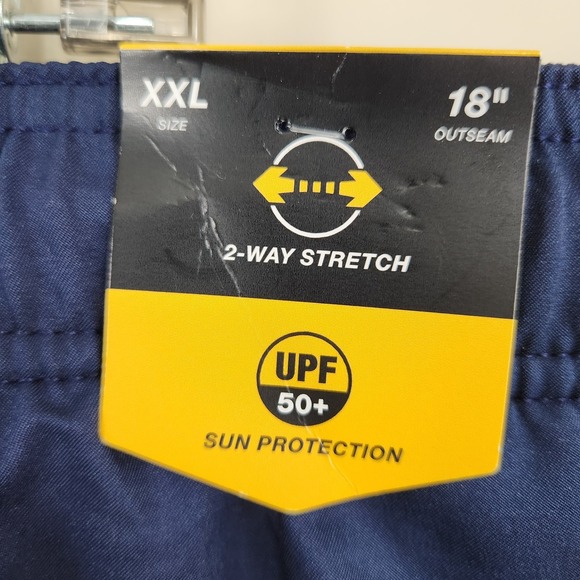 New! SPEEDO Men's Colorblock Swim Shorts Trunks Red Blue SZ XXL Extra Large NWT - Picture 3 of 11